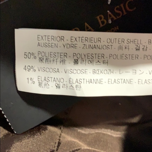 NWT. Zara Brown/Tan Vest with V-neckline. Size M. - Picture 7 of 9